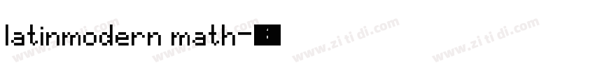 latinmodern math字体转换